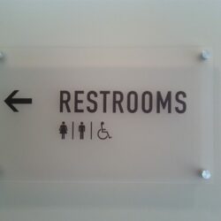 Bolted Acrylic Restroom Sign