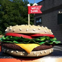 Creative Hamburger Sign