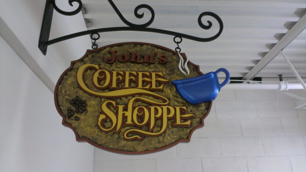 Creative Custom Coffee Shop Sign