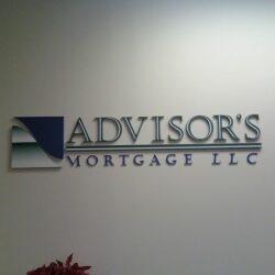 Advisor's Mortgage Lobby Sign