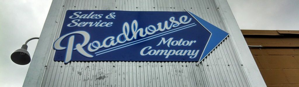 Lighted Metal Building Sign
