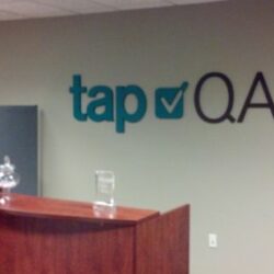 Tap Logo Lobby Sign