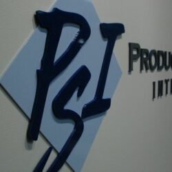 Production Services International Lobby SIgn