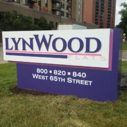 Apartment Building Monument Sign