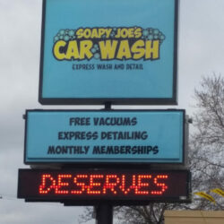 LED Car Wash Sign