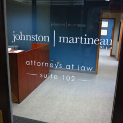 Law Office Door Lettering