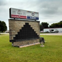 Outdoor Stone Monument Sign