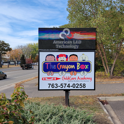 Crayon Box LED Sign