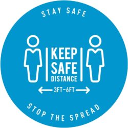 COVID-19 Safe Distance Decals