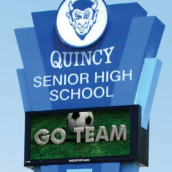 Digital High School Sign