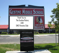 Middle School Message SIgn