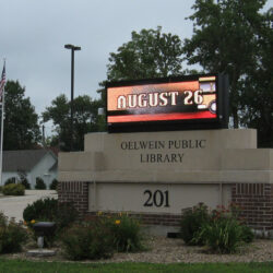 Digital Library Sign