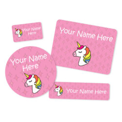 Custom Unicorn Name Stickers
