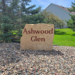 Ashwood Glen Custom Carved Stone Monument Sign